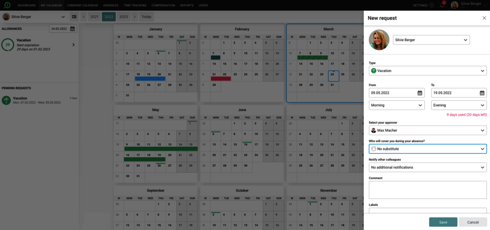 absence.io Vacation Tracker