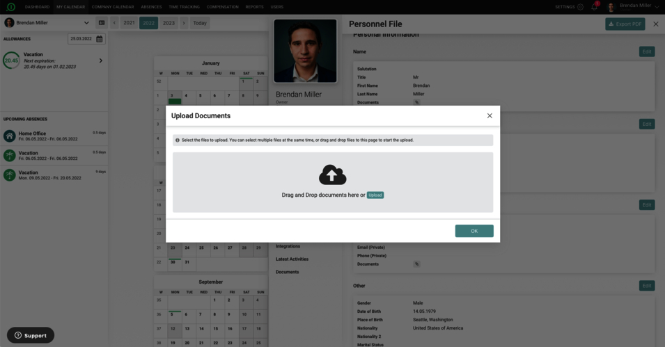 absence.io Digital Personnel File