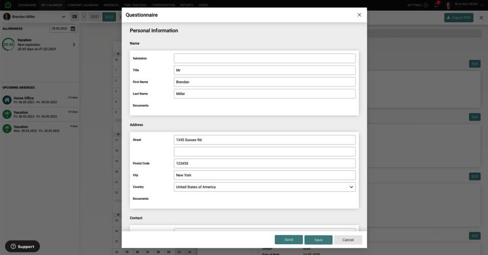 absence.io Digital Personnel File