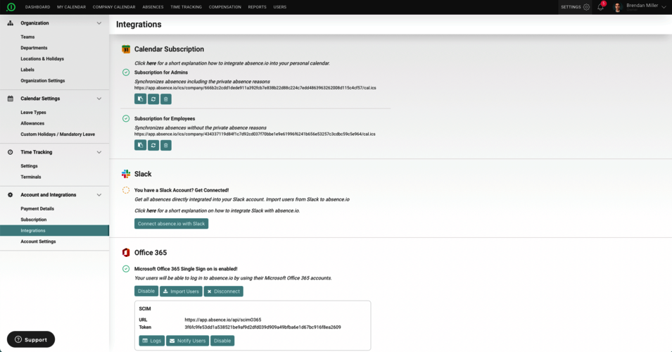 absence.io Practical Slack integration